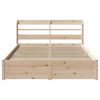 vidaXL Estructura de cama con cabecero madera maciza pino 140x200 cm