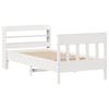 vidaXL Estructura de cama sin colch&oacute;n madera de pino blanca 90x200 cm