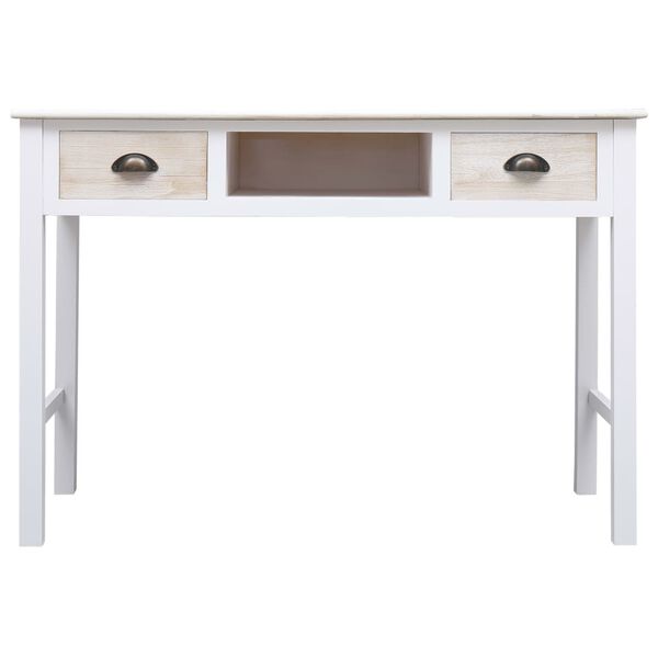 vidaXL Mesa consola de madera 110x45x76 cm