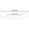 vidaXL adecuado para Anillo de Árbol Plano Negro Ø30 / 60 cm Acero