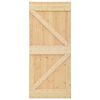 vidaXL Puerta de madera maciza de pino 80x210 cm