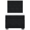vidaXL Cama box spring con colch&oacute;n cuero sint&eacute;tico negro 90x190 cm