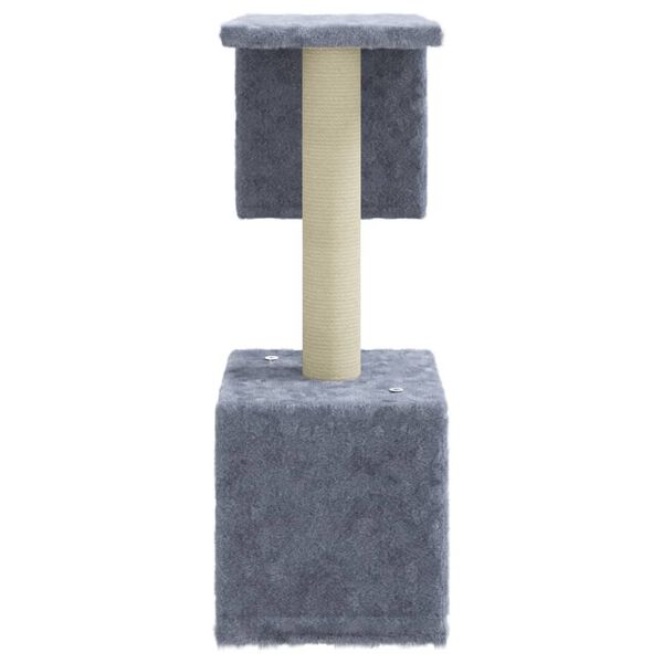 vidaXL Rascador para gatos con postes de sisal 60 cm gris claro