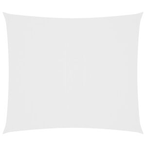 vidaXL Toldo de vela rectangular tela Oxford blanco 2x2,5 m