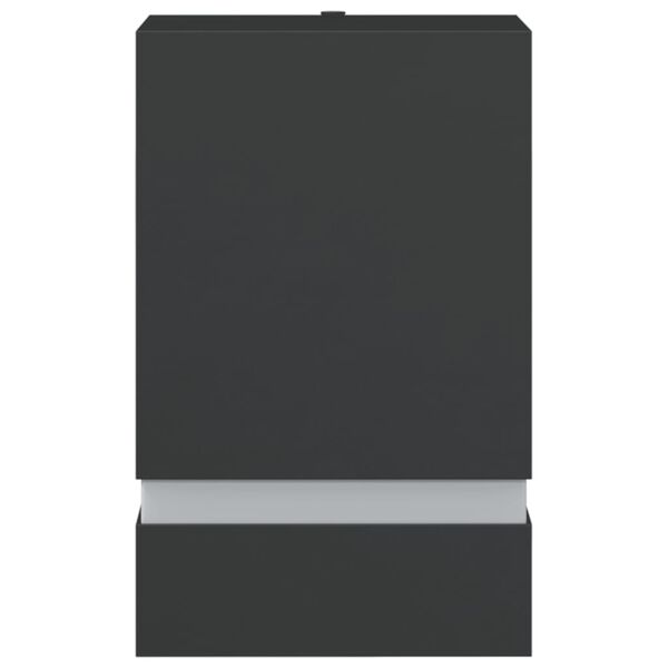 vidaXL Aplique de exterior de acero inoxidable negro
