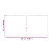 vidaXL Lona transparente con ojales polietileno 2x3 m