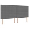 vidaXL Cabecero Gris Claro 200 cm Tela de Pana