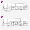 vidaXL Conjunto de sof&aacute;s de exterior con coj&iacute;n 7 pcs Natural y Beige