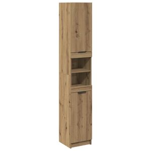 vidaXL Armario de ba&ntilde;o madera ingenier&iacute;a roble artisan 32x34x188,5 cm
