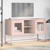 vidaXL Mueble para TV de acero rosa 100,5x39x60,5 cm