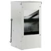vidaXL Comedero para Conejos Plateado 12,5 x 12,5 x 25 cm 1,5 kg
