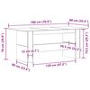vidaXL Mesa de comedor de aglomerado madera envejecida 180x90x76 cm