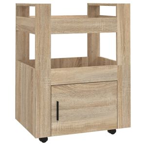 vidaXL Carrito de cocina madera contrachapada color roble 60x45x80 cm