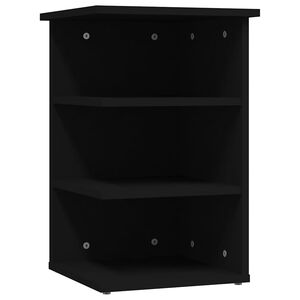 vidaXL Armario auxiliar de madera contrachapada negro 35x35x55 cm