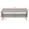 vidaXL Mueble de TV/mesa de centro gris 110x50x40 cm