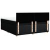 vidaXL Cama box spring con colch&oacute;n tela negro 180x200 cm