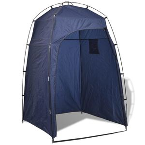 vidaXL Carpa para ducha/WC/vestidor azul