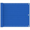 vidaXL Toldo para balc&oacute;n HDPE azul 75x300 cm