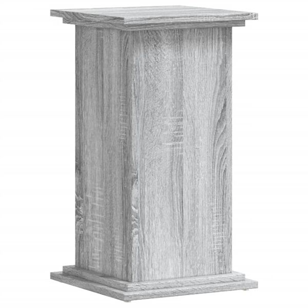 vidaXL Soporte para planta madera ingenier&iacute;a gris Sonoma 33x33x60 cm