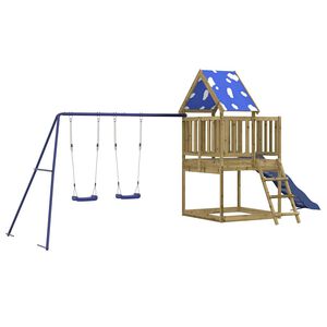 vidaXL Parque infantil de exterior madera de pino impregnada