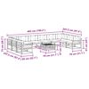 vidaXL Conjunto de sof&aacute;s de exterior 11 pcs Gris Natural y Claro