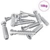 vidaXL Tornillo de cabeza cap 2900 pcs Plateado Acero