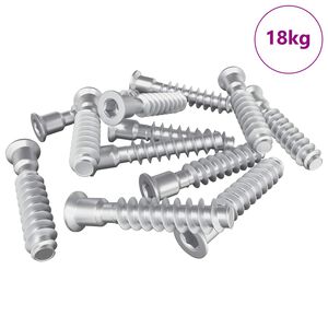 vidaXL Tornillo de cabeza cap 2900 pcs Plateado Acero