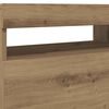 vidaXL Mueble de TV luces LED madera roble artisan 60x35x40 cm