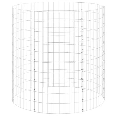 vidaXL Poste circular de gaviones acero galvanizado Ø100x100 cm