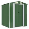 vidaXL Cobertizo de jard&iacute;n acero galvanizado verde 192x191x223 cm