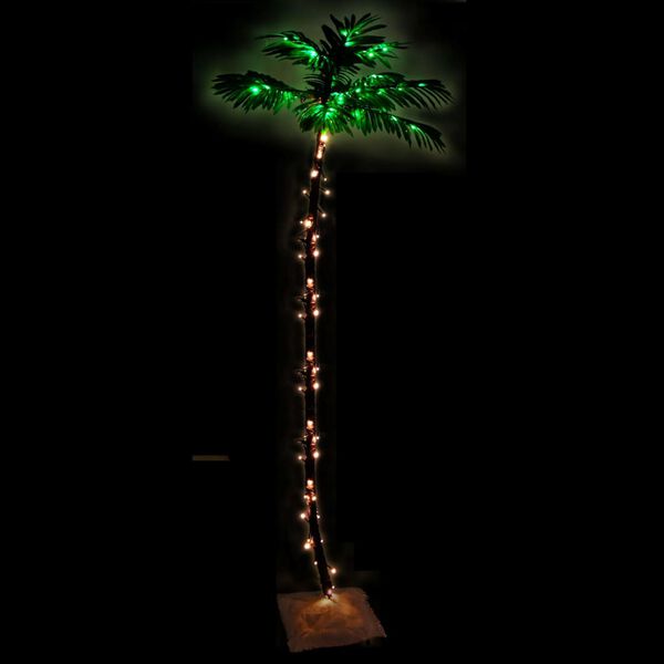 vidaXL Palmera artificial con 192 LED blanco c&aacute;lido 300 cm