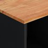 vidaXL Aparador con 2 puertas madera maciza de acacia 80x33x75 cm