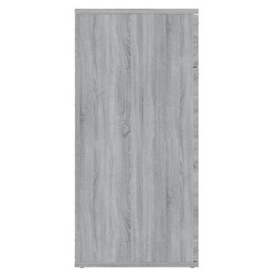 vidaXL Aparador de madera contrachapada gris Sonoma 80x36x75 cm