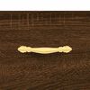 vidaXL Aparador alto madera contrachapada marrón roble 69,5x34x180 cm