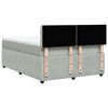 vidaXL Cama box spring con colch&oacute;n terciopelo gris claro 160x200 cm