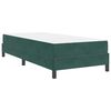vidaXL Cama tipo Box Spring con colchón Verde oscuro 80 x 220 cm tela