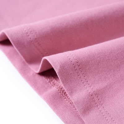 Camiseta infantil de manga larga rosa tostado 92