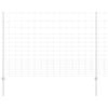 vidaXL Valla salvaje exterior con postes 25 x 1,5 m Acero Galvanizado
