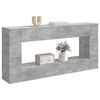 vidaXL Mesa Consola Rayado Gris Concreto 155 x 29 x 74 cm