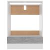 vidaXL Mueble para horno "Riga" gris hormigón 60x46x81,5 cm madera de ingeniería