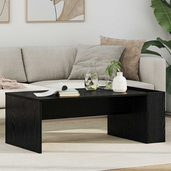 vidaXL Mesa de Caf&eacute; Roble Negro 95 x 50 x 34 cm Madera de ingenier&iacute;a