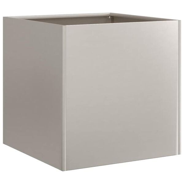 vidaXL Jardinera oxidada 40x40x40 cm acero corten