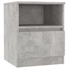 vidaXL Mesita de noche madera ingenier&iacute;a gris hormig&oacute;n 40x40x50 cm