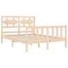 vidaXL Estructura de cama sin colch&oacute;n madera de pino maciza 120x200 cm