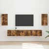 vidaXL Conjunto de mueble de TV 5 pcs Roble ahumado