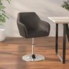 vidaXL Silla de comedor de cuero sint&eacute;tico gris