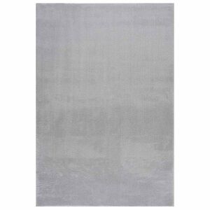 vidaXL Alfombra de pelo corto esponjoso suave lavable gris 160x230 cm