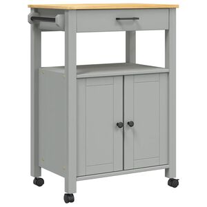 vidaXL Carrito de cocina MONZA madera maciza de pino 60x40x88,5 cm