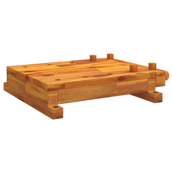 vidaXL Tablero banco de trabajo con tornillo banco madera 52x44x9,5 cm