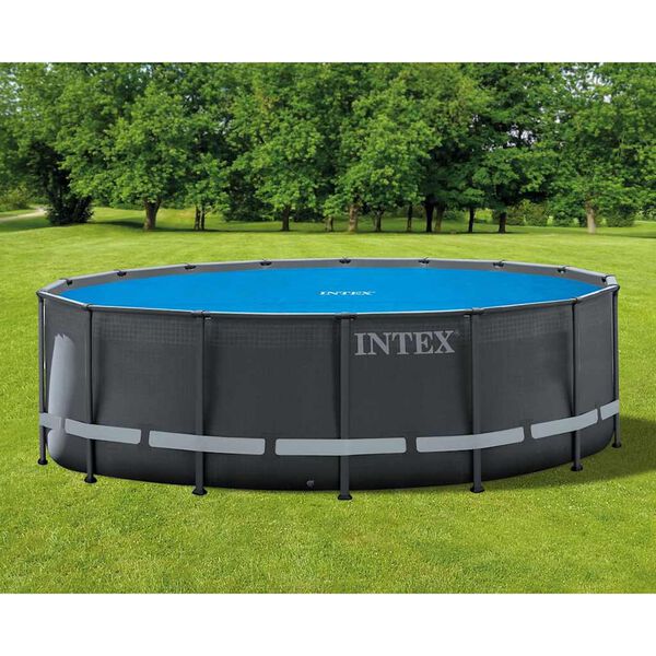 Intex Cubierta de piscina solar de polietileno azul 470 cm